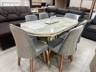 Mesa más 6 sillas nueva 399€