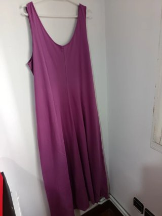 Vestido largo morado talla única