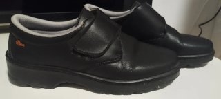 Zapatos de trabajo Dian negros, mujer- hombre