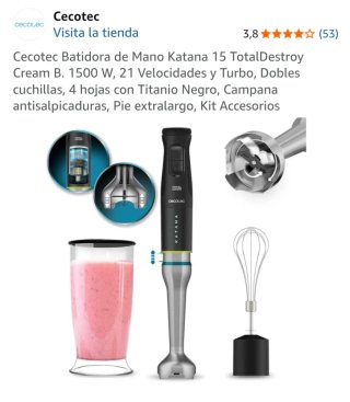 Batidora Cecotec Katana 15 TotalDestroy