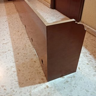 Galería de madera para cortina