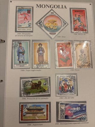 Sellos Mongolia 1984-1986