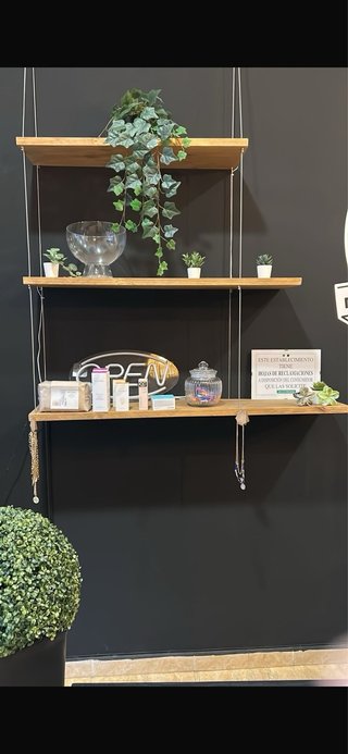 Baldas Colgantes Madera y Metal