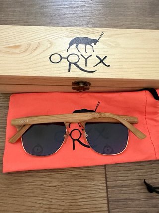 Gafas de sol madera polarizadas azules