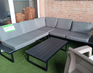 Sofá Rinconera y Mesa Terraza Jardín Nuevo