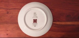 Piatto, tazza e piattino decorativo 1983 con uccel
