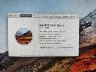 iMac 21.5 (2011) 12GB RAM, SSD 500Gb