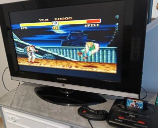 Sega Mega Drive II + Street Fighter II