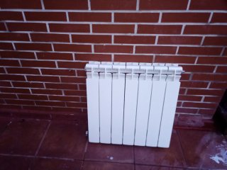 Radiador 6 cuerpos blanco metal