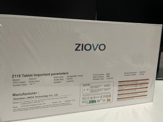 Tablet ZIOVO Z118 Android 14 Azul