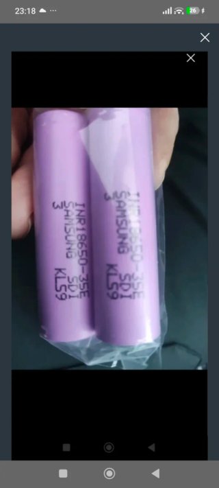 12 Baterías Samsung INR18650 35-E Recargables