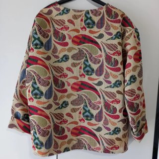Casaca Beige Multicolor Talla Única