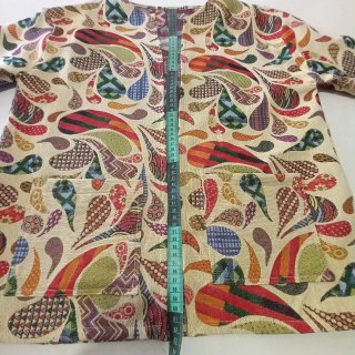 Casaca Beige Multicolor Talla Única