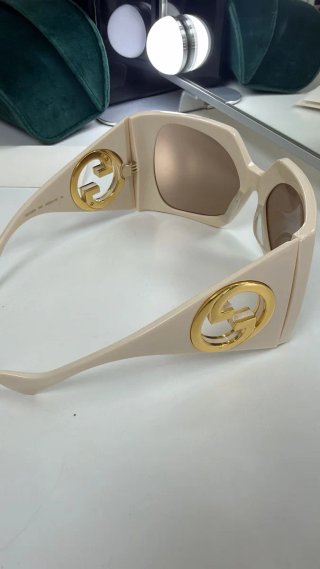 Gafas de sol Gucci color hueso  Mujer