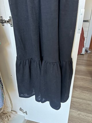 Vestido negro largo tirantes