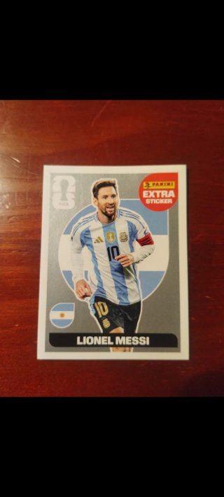 Messi Extra Sticker Plata
