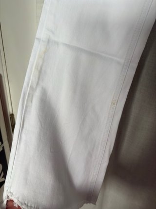 Pantalón vaquero blanco mujer flare