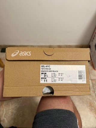 Asics Gel NYC Talla 43.5 Negro/Gris