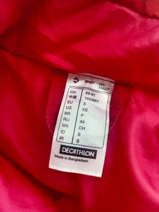 Chaqueta Acolchada Quechua Decathlon Mujer Fucsia
