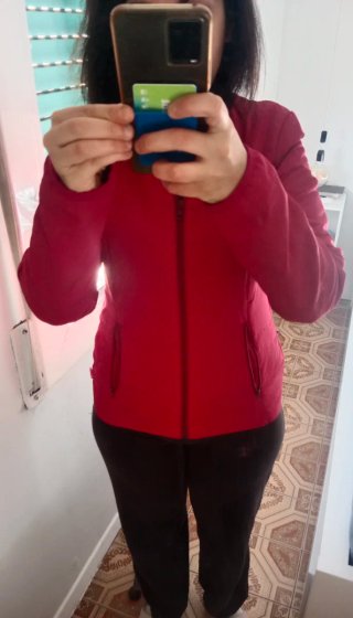 Chaqueta Acolchada Quechua Decathlon Mujer Fucsia
