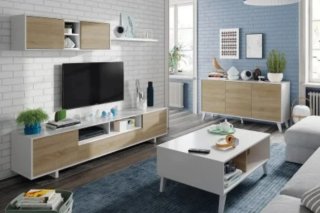 Mueble TV y estantería salón