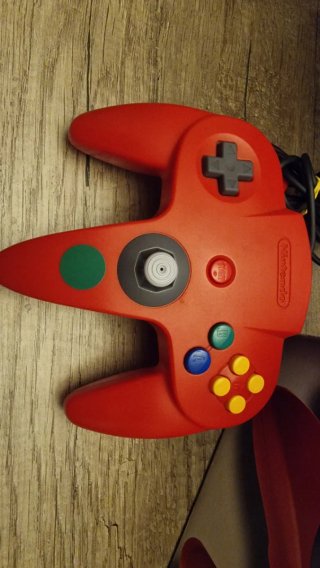 Mando Nintendo 64 Rojo Caja