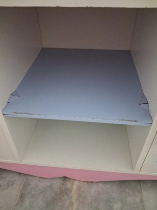 Cocinita infantil de madera rosa