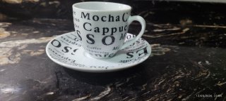 Juego 6 Tazas Café Espresso con Platos