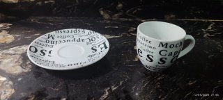Juego 6 Tazas Café Espresso con Platos