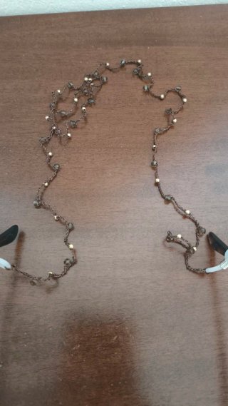 Collana porta occhiali bronzo