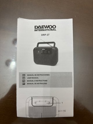 Radio Digital Daewoo DRP 27
