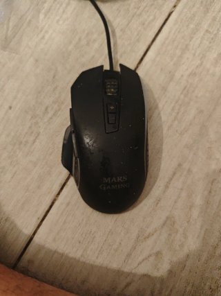 Ratón Gaming Blanco havic y negro mars gaming