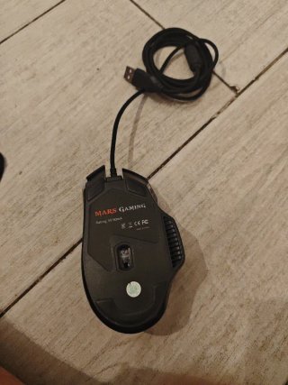 Ratón Gaming Blanco havic y negro mars gaming