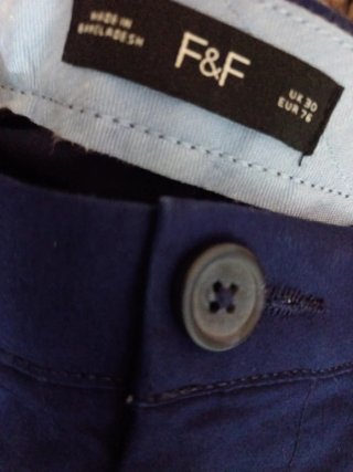 F&F Chinos Azul Talla USA W 30