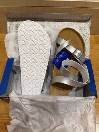 Sandalias Birkenstock Plata Talla 40