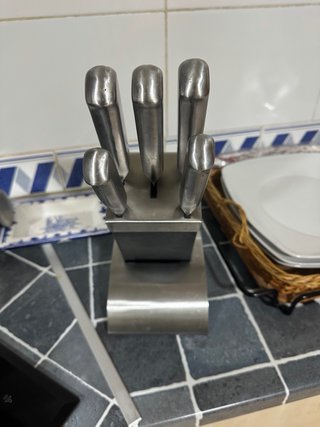 Set di 5 coltelli in acciaio inossidabile