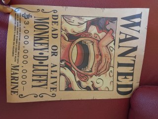 Poster Wanted Monkey D. Luffy Marine