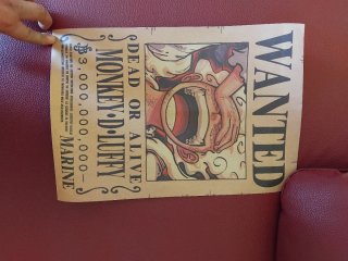 Poster Wanted Monkey D. Luffy Marine