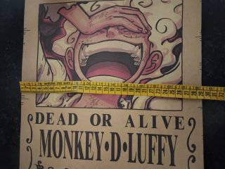 Poster Wanted Monkey D. Luffy Marine