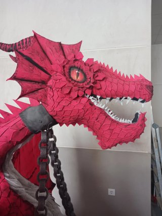Dragón Rojo Decorativo