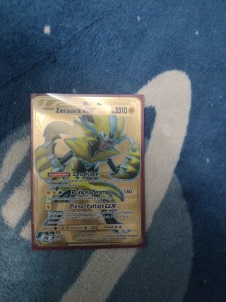 Cartas Pokémon Doradas Metal/Custom papel