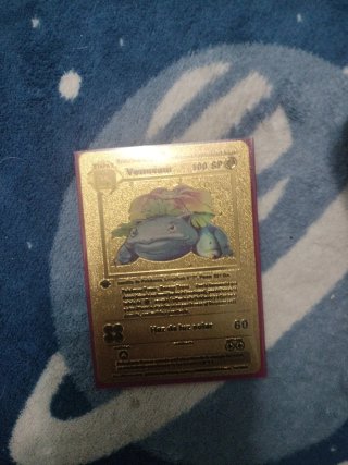 Cartas Pokémon Doradas Metal/Custom papel