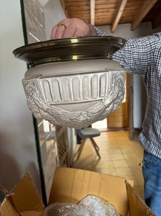 Lámparas de cristal soplado años 50