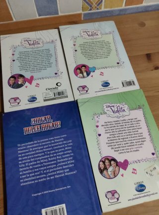 Lote libros Disney Violetta y Hannah Montana