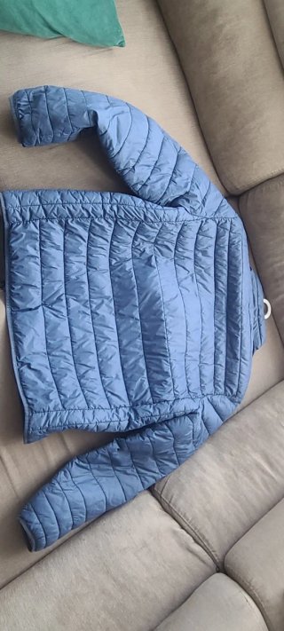 Abrigo Easywear azul y amarillo