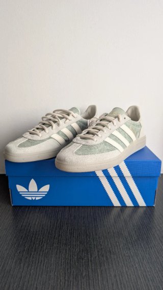 Zapatillas Adidas Handball Spezial Gris y verde