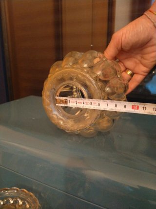 4 tulipas cristal lámpara techo