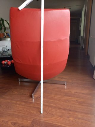 Chaise Longue Piel Roja