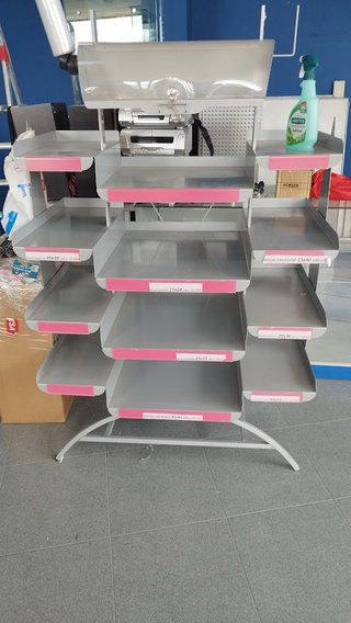 Expositor Estantería Metálica Gris
