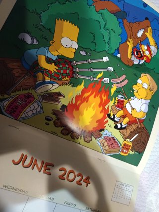 Calendario Los Simpsons 2024